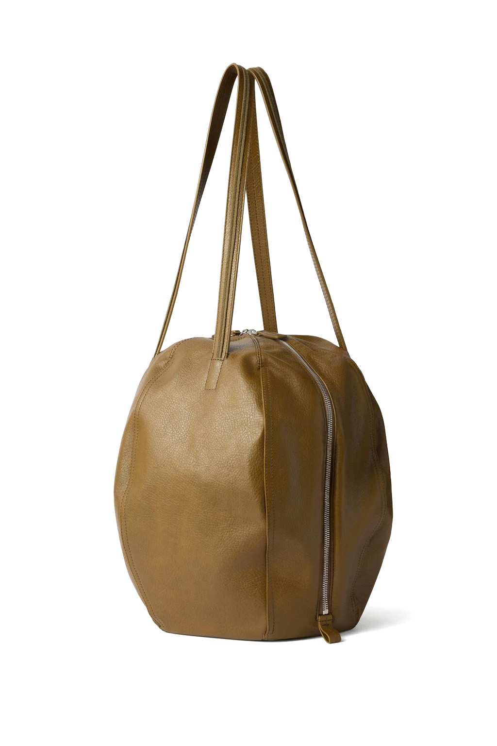 Lemaire - Helmet Hobo Bag - Grained Paper Leather - Bronzed Olive