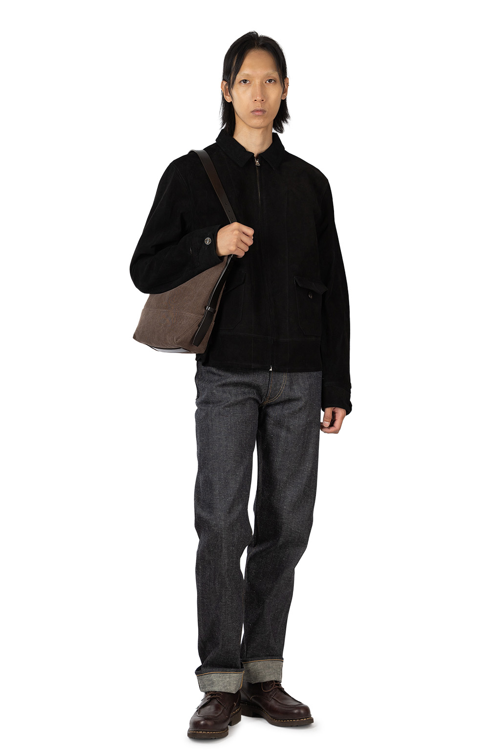 Lemaire - Small Belted Tote Bag - Heavy Eco Cotton Canvas - Dark Chocolate
