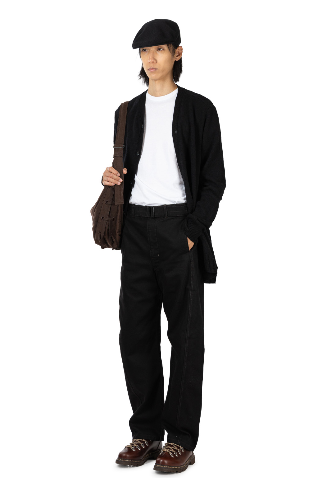 Lemaire - Twisted Belt Pants - Heavy Blakc Denim - Black