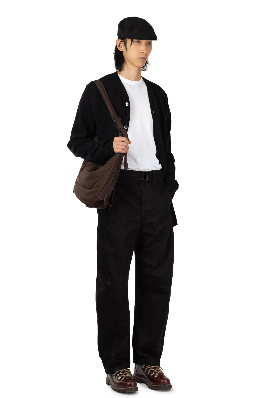 Lemaire - Twisted Belt Pants - Heavy Blakc Denim - Black