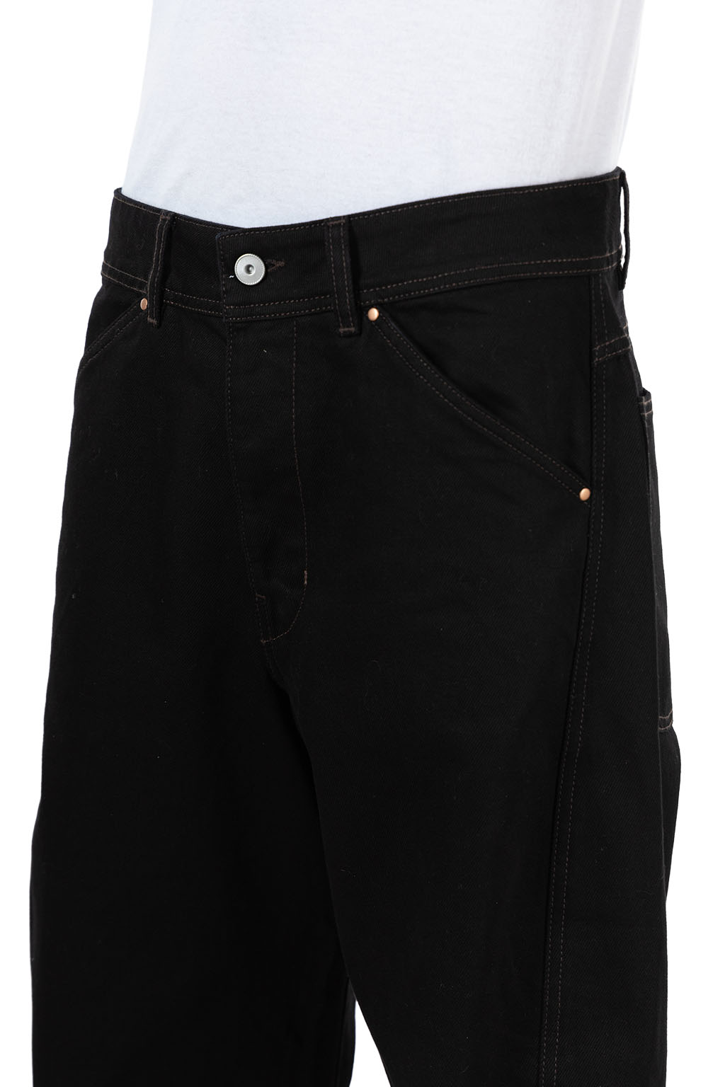 Lemaire - Twisted Workwear Pants - Heavy Black Denim - Black