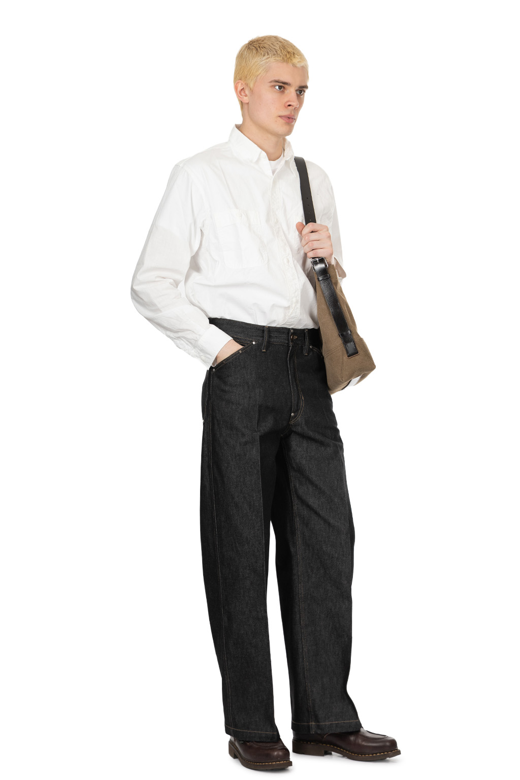 Lemaire - Wide Pants with Studs - Slate