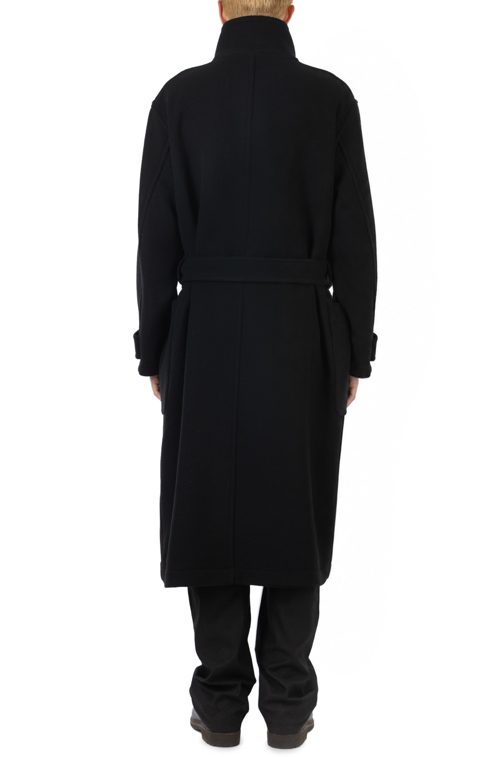 Lemaire - Wrap Coat - Wool - Black