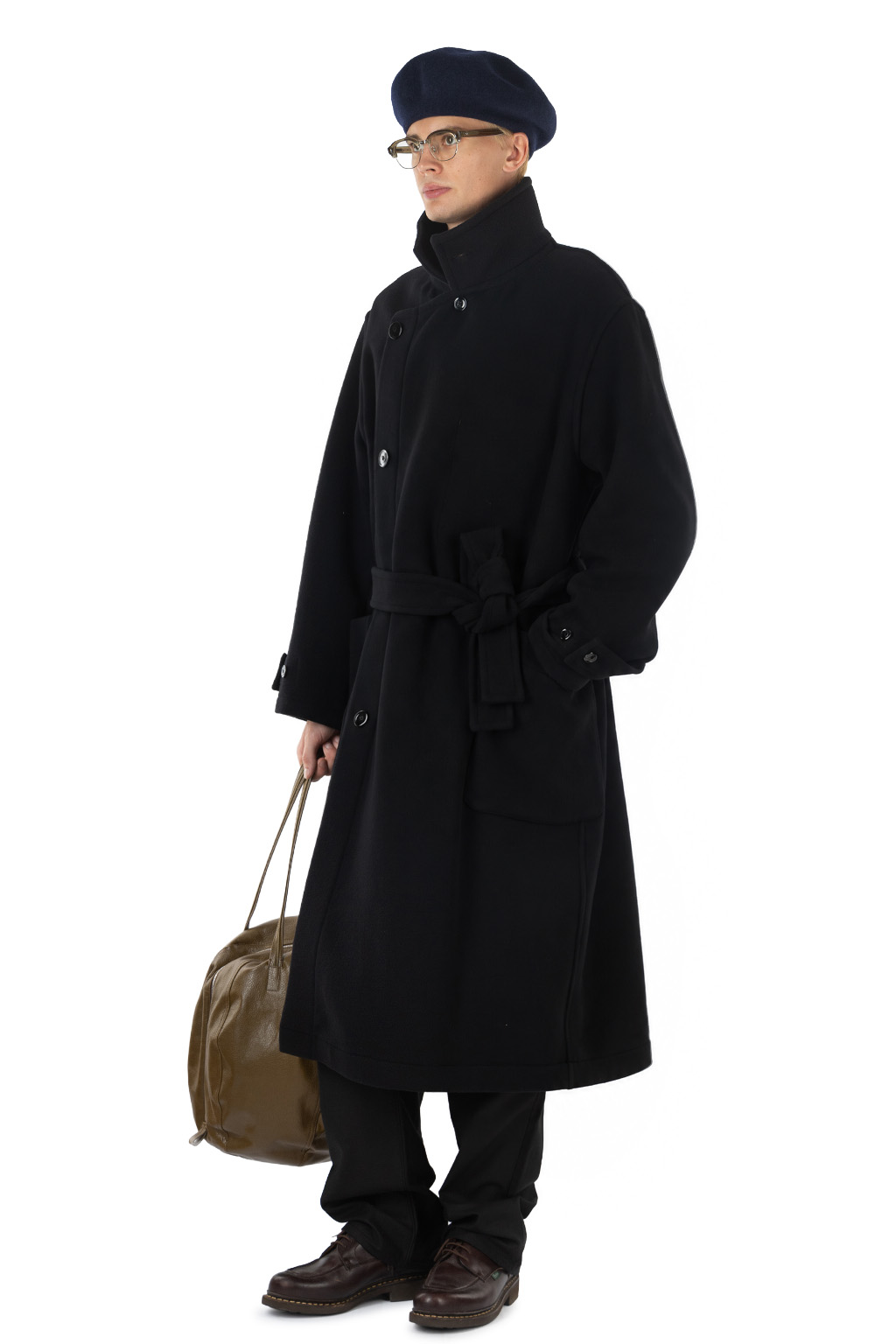 Lemaire - Wrap Coat - Wool - Black