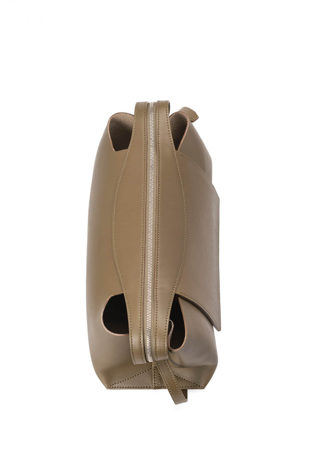 MARROW - Oblong Shoulder Bag-Dark Olive