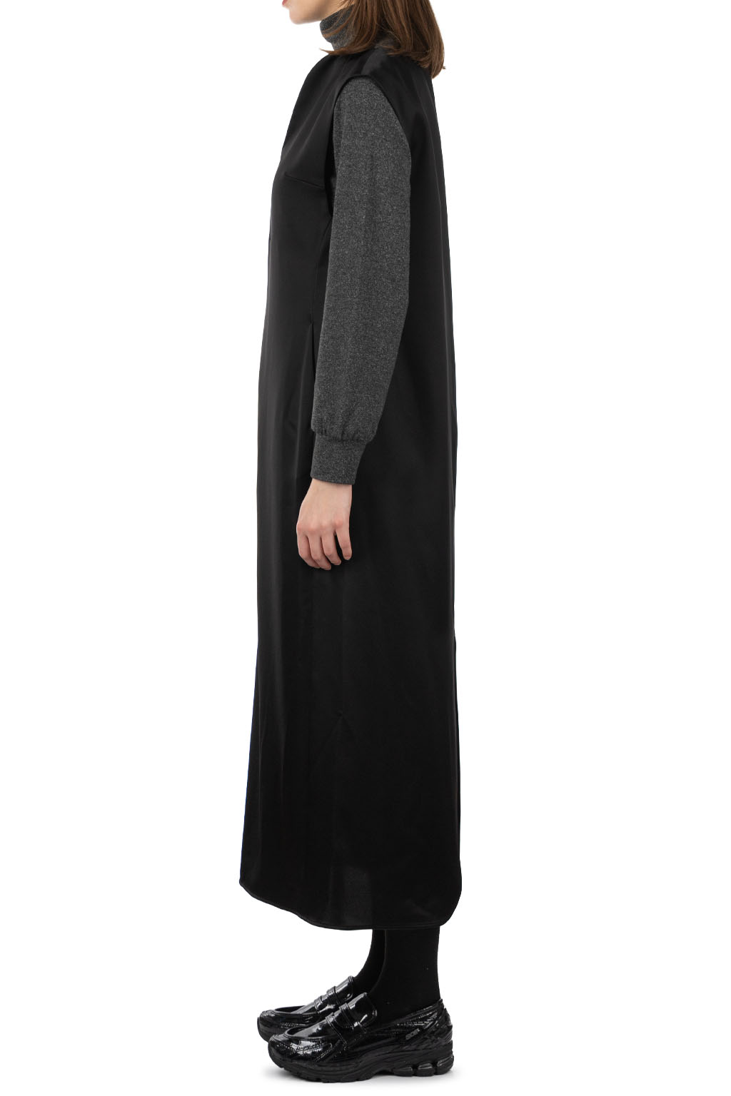 Mame Kurogouchi - Embossed Leather Motif Triacetate Dress - Black