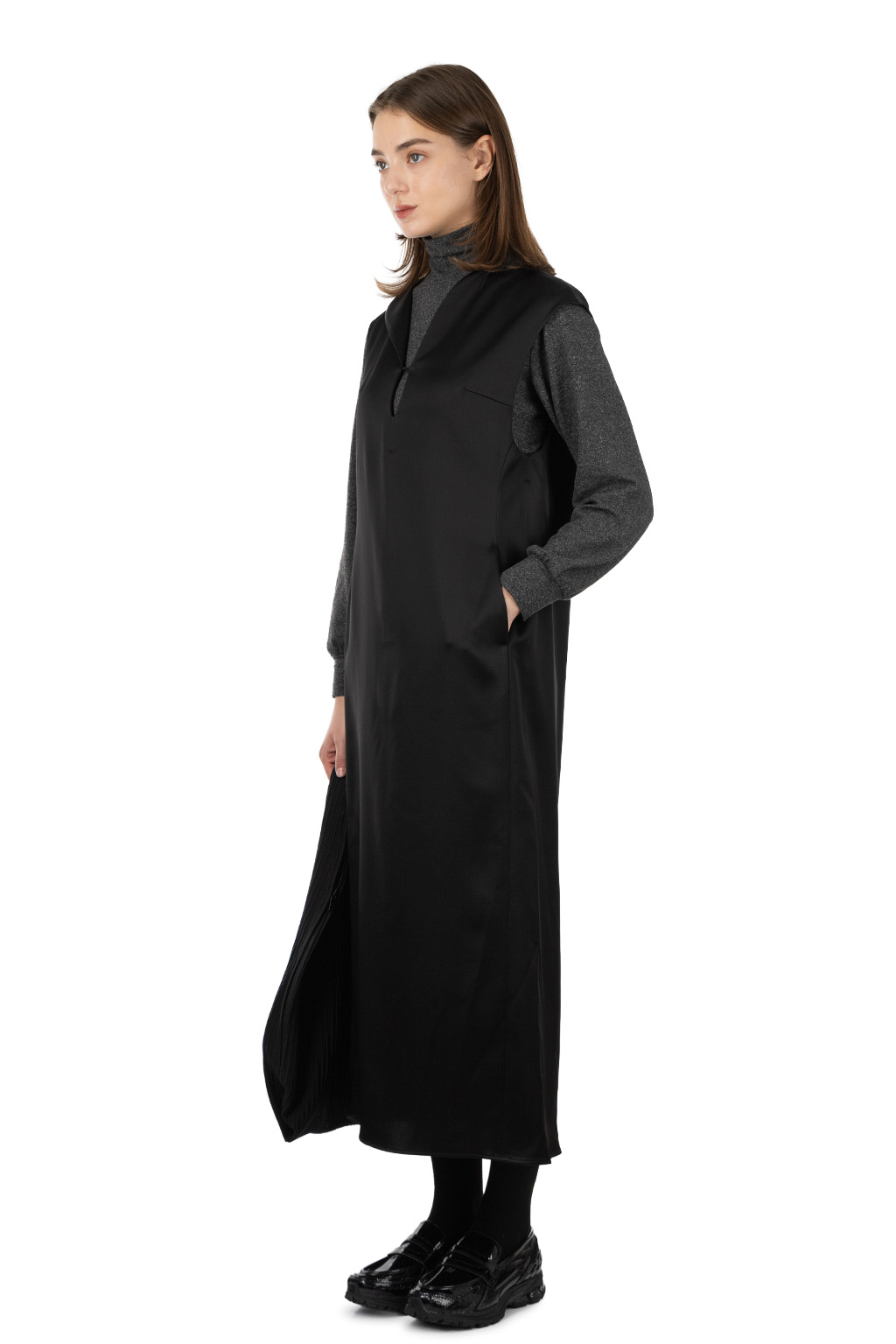 Mame Kurogouchi - Embossed Leather Motif Triacetate Dress - Black