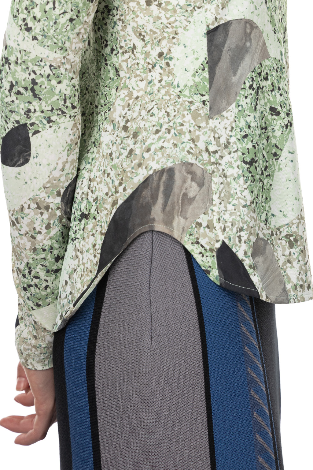 Mame Kurogouchi - Jersey High Neck Top  - Green