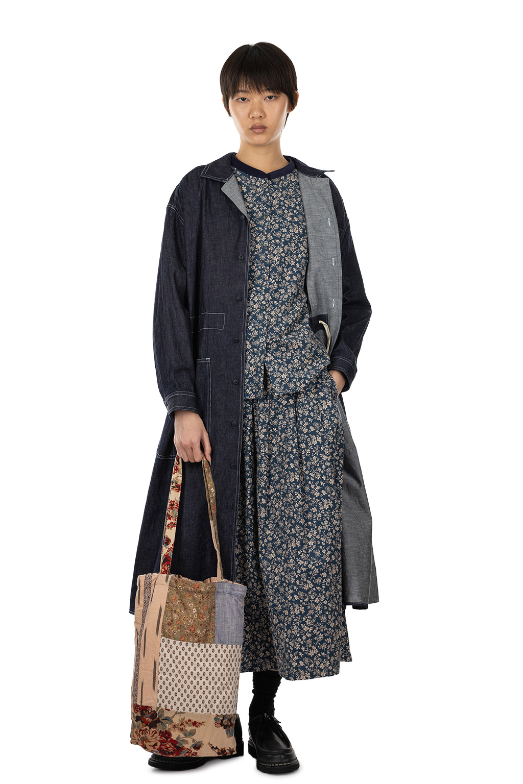 Manon - Denim Work Dress with Drop Shoulder