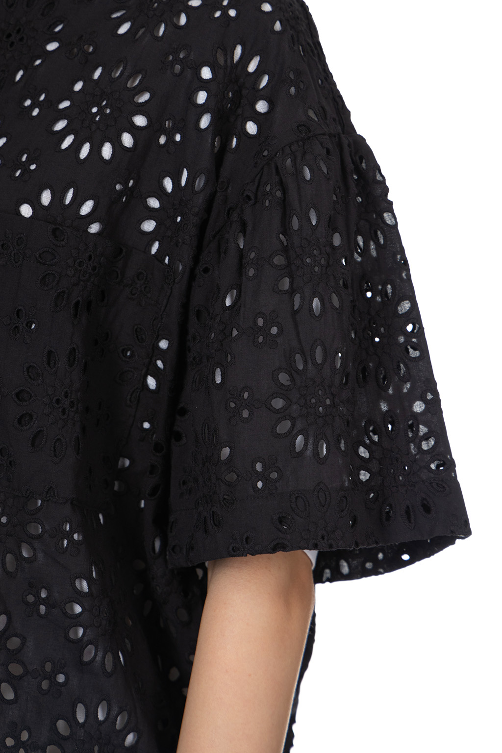 Manon - Floral Blouse - Black