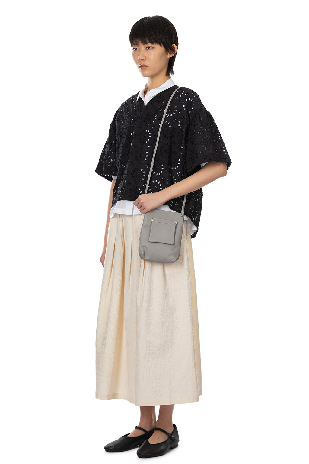 Manon - Floral Blouse - Black