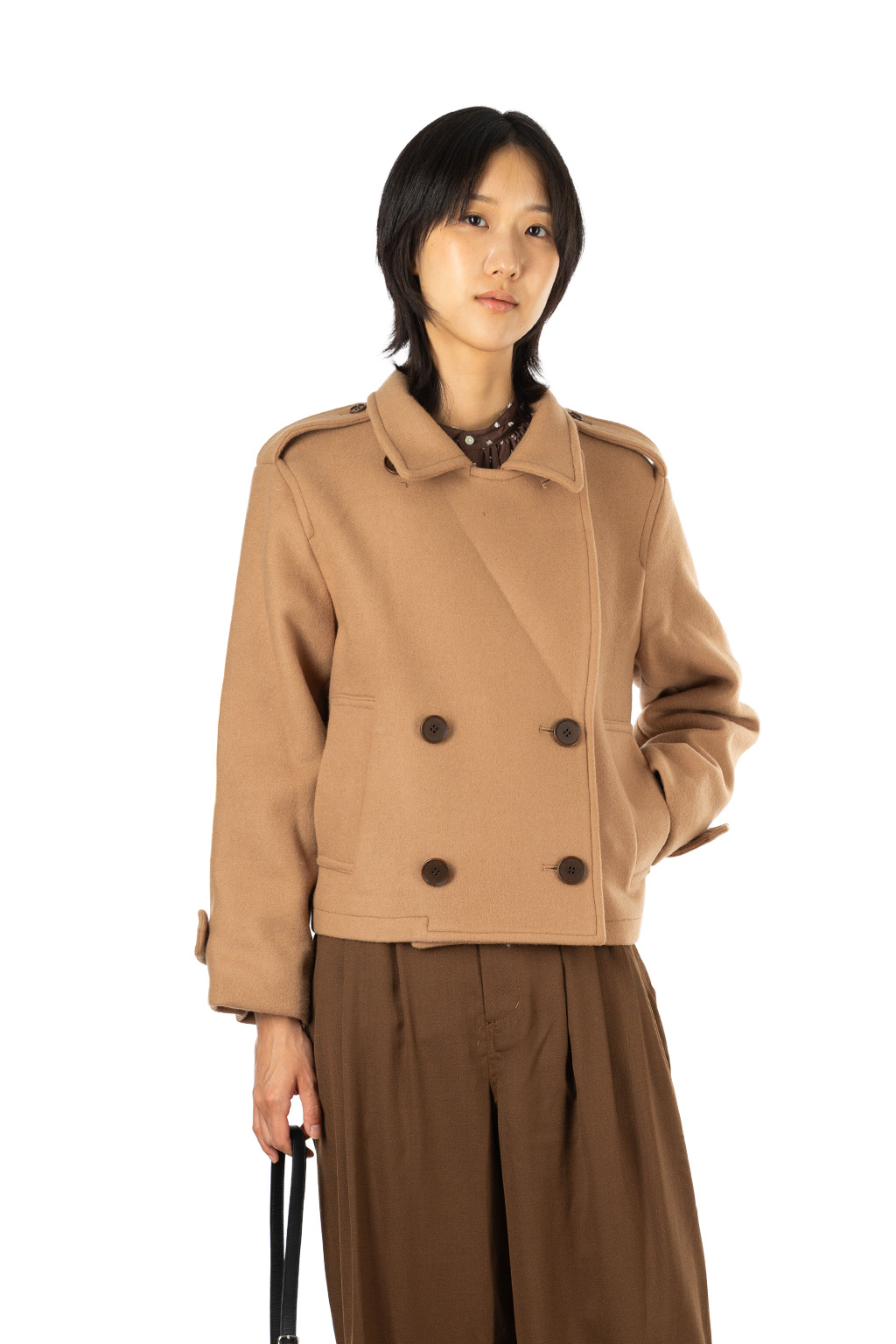 Manon - MELTON SHORT  Pea Jacket