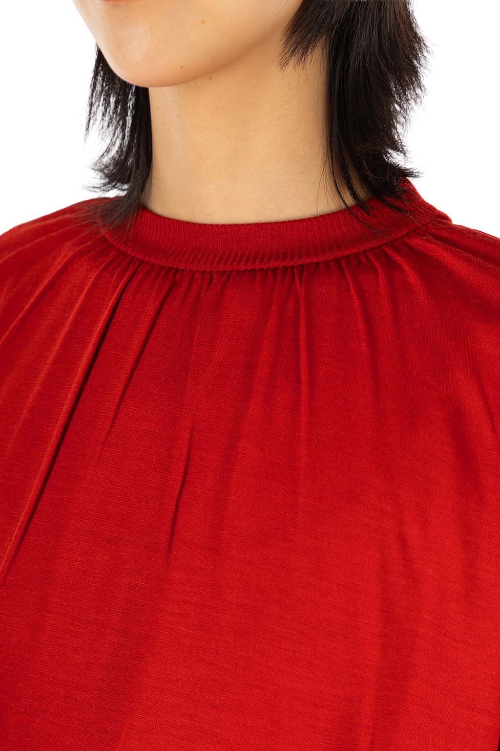 Manon - WOOL GATHER NECK LS TEE