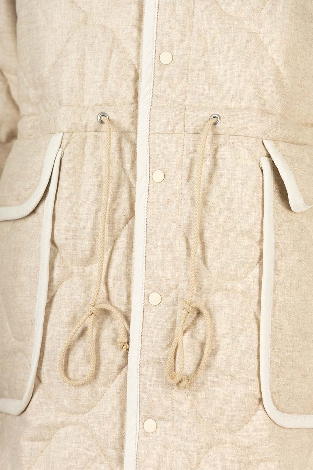 Manon - WOOL QUILT PIPING COAT
