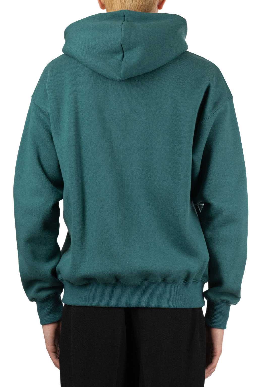 Manual Alphabet - Azuma Brushed Full-Zip Sweater - Emerald