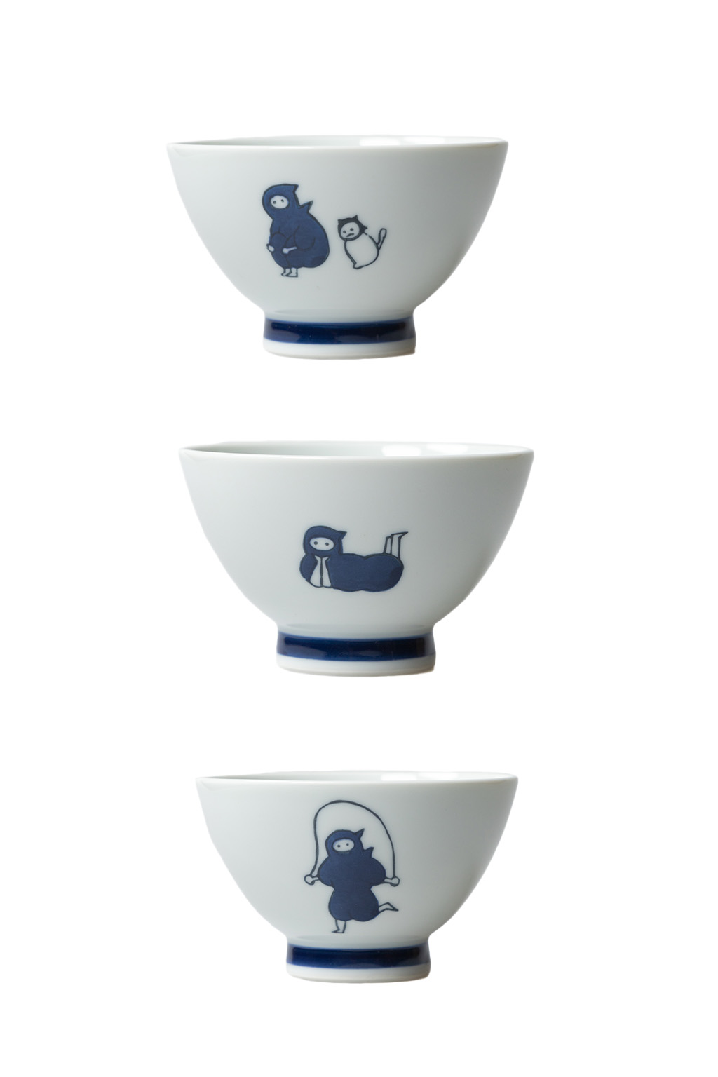 Mino Pottery - KYU-JITSU Rice Bowl - Ninja