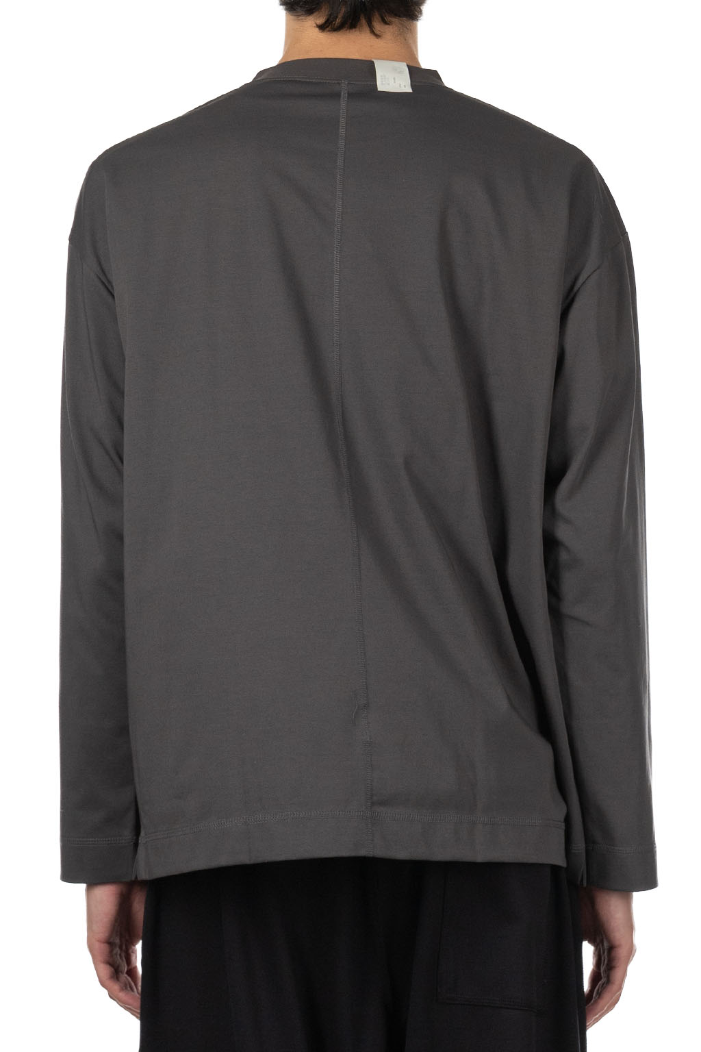 N Hoolywood - Crew Neck Long Sleeve T-Shirt - Charcoal