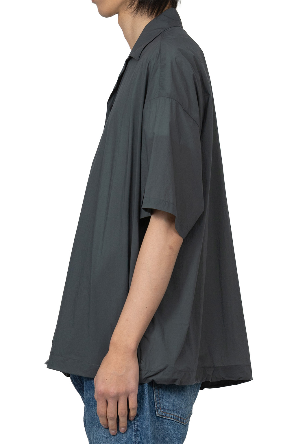 N Hoolywood - Half Sleeve Big Shirt - Charcoal