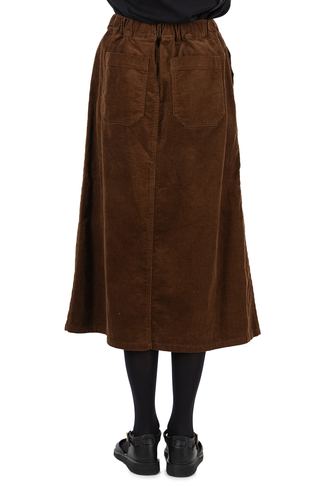 NARU  - 14W Corduroy Baker Skirt - Brown