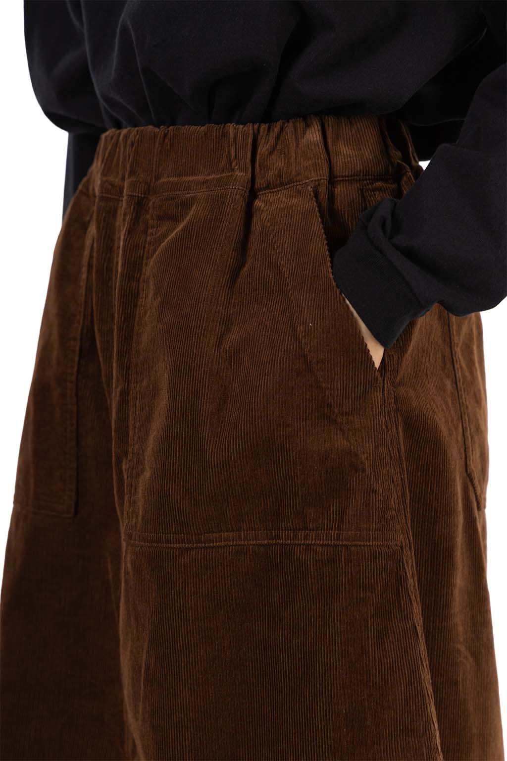NARU  - 14W Corduroy Baker Skirt - Brown