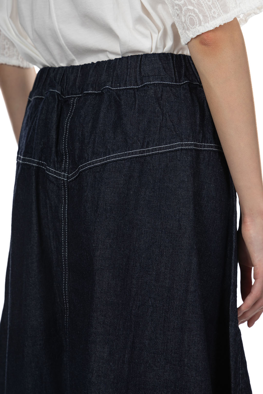 NARU  - 8oz Denim Noppo Skirt - Indigo