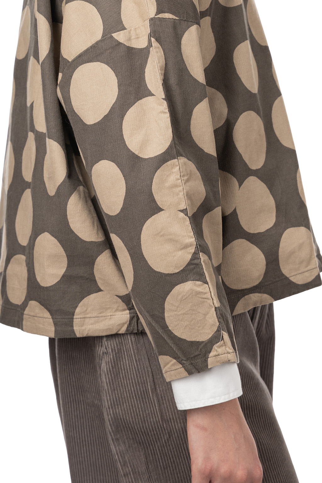 NARU  - Corduroy Dot Pullover - Charcoal