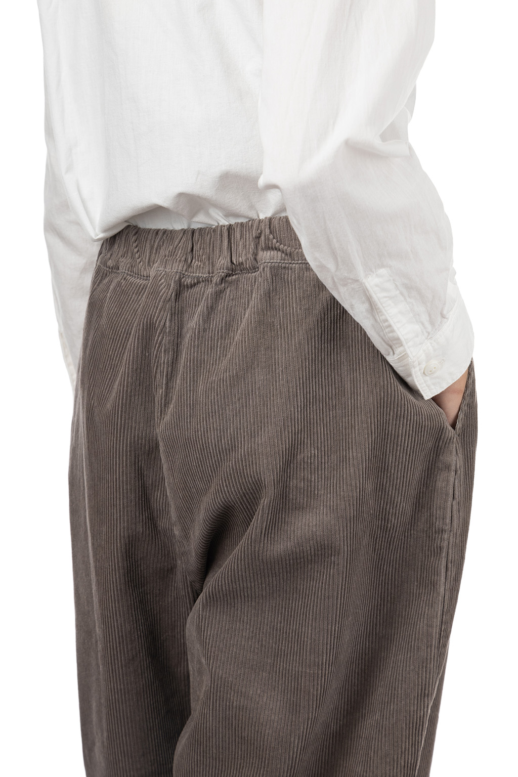 NARU  - Corduroy Egg Pants - Grey