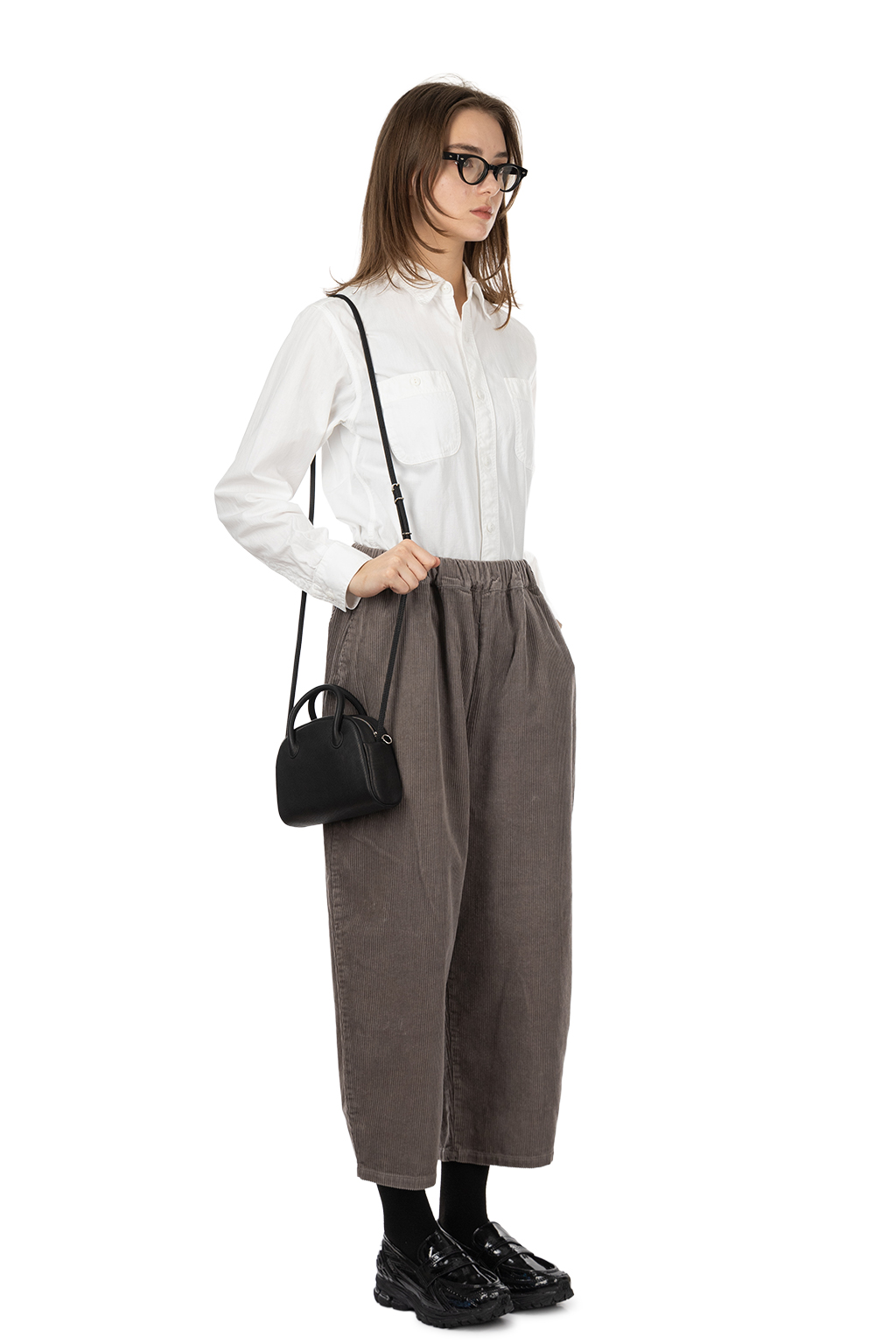 NARU  - Corduroy Egg Pants - Grey