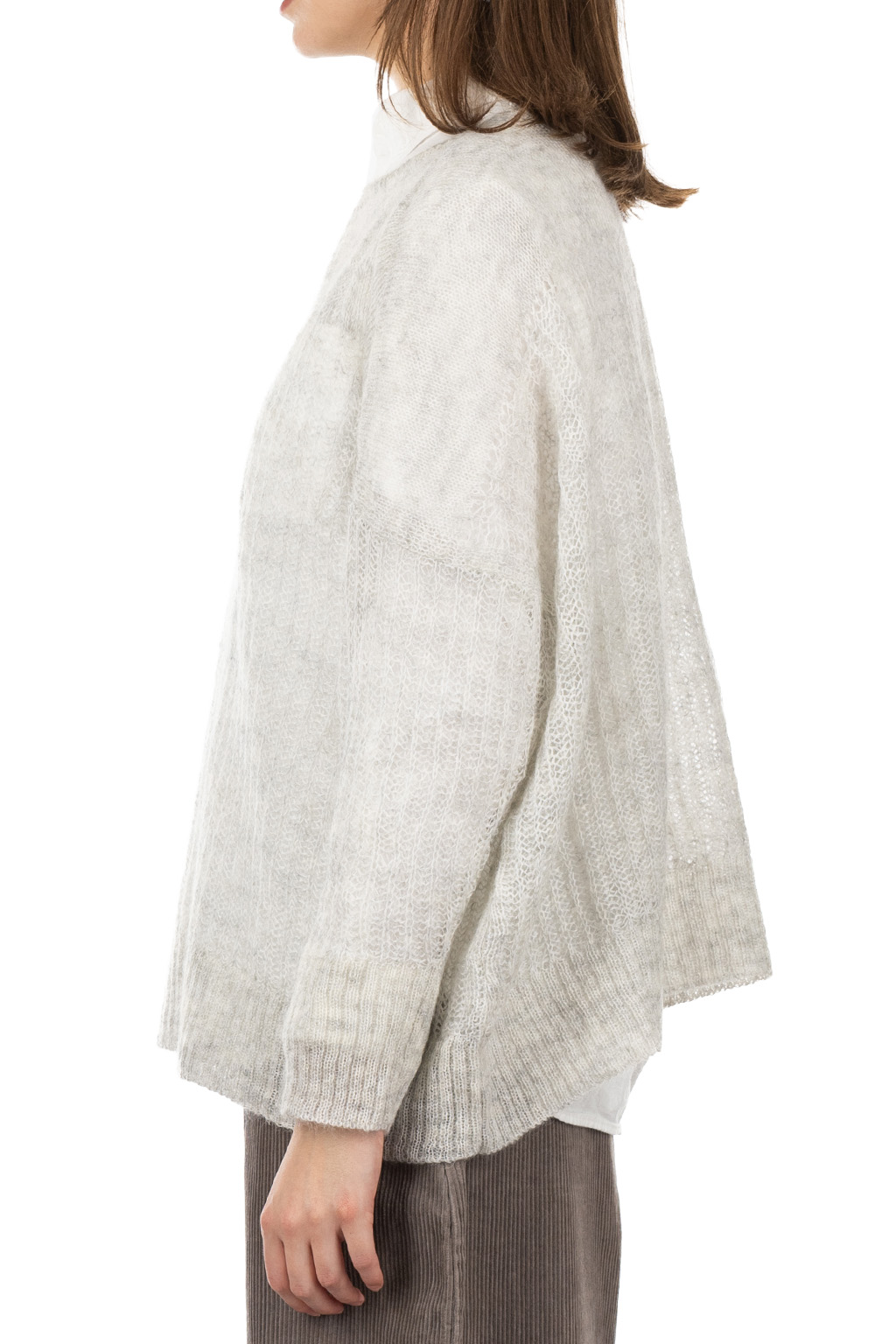 NARU  - Fluff Puff Boatneck Knit - Oatmeal