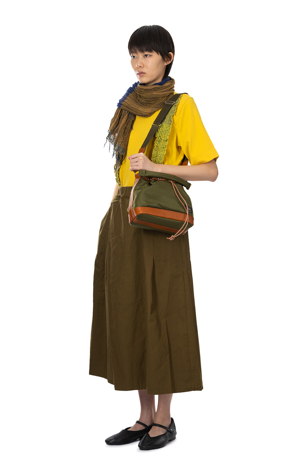 NARU  - Oxford Tyrol Skirt - Khaki