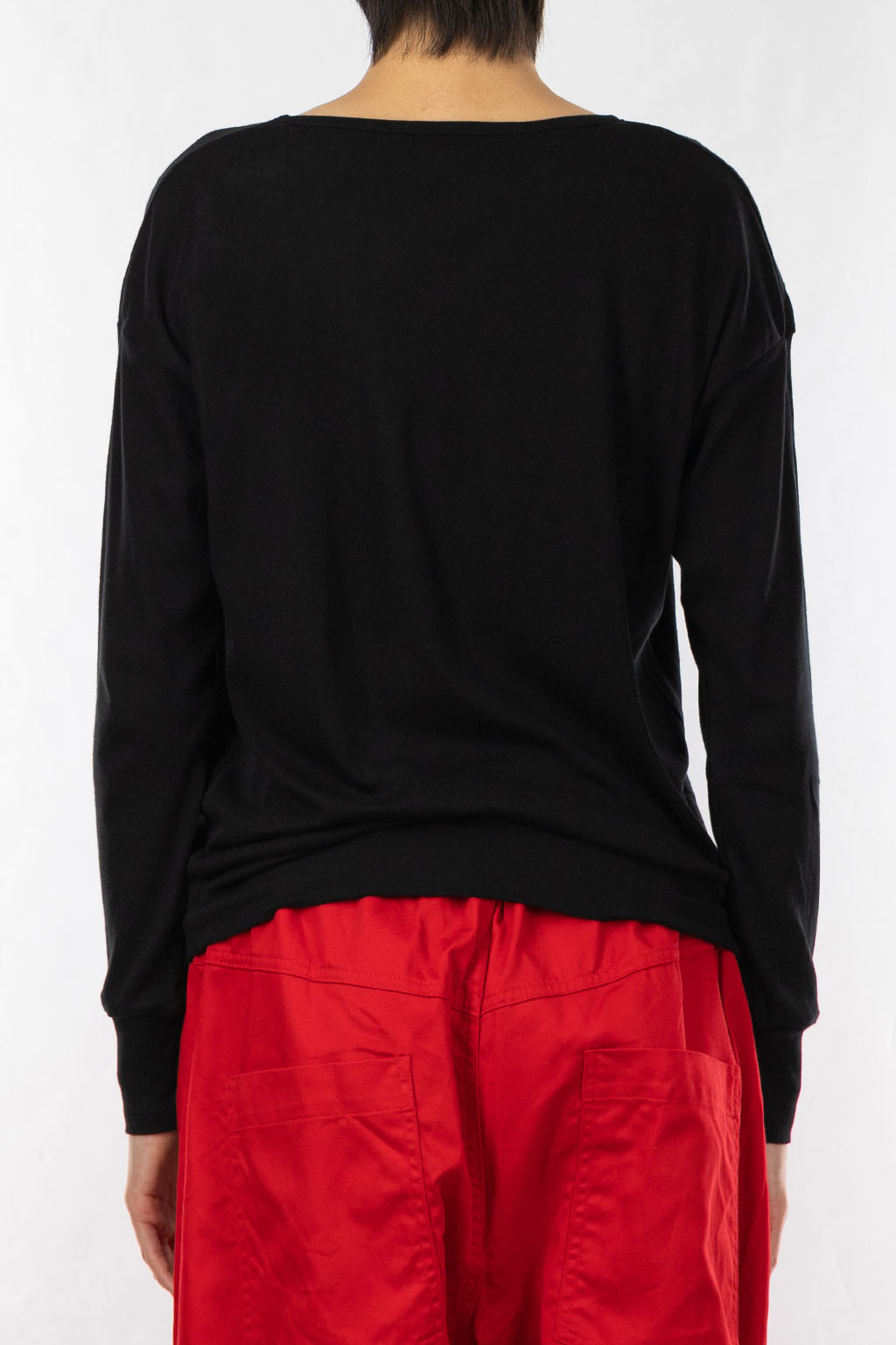 NARU  - Soft Cotton Pullover - Black