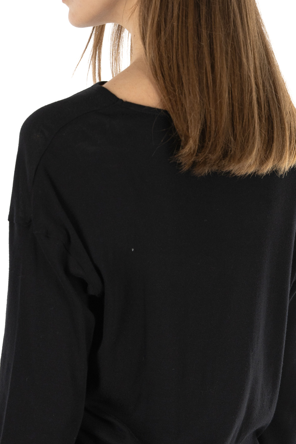 NARU  - Soft Rib Crew Neck Pullover- Black