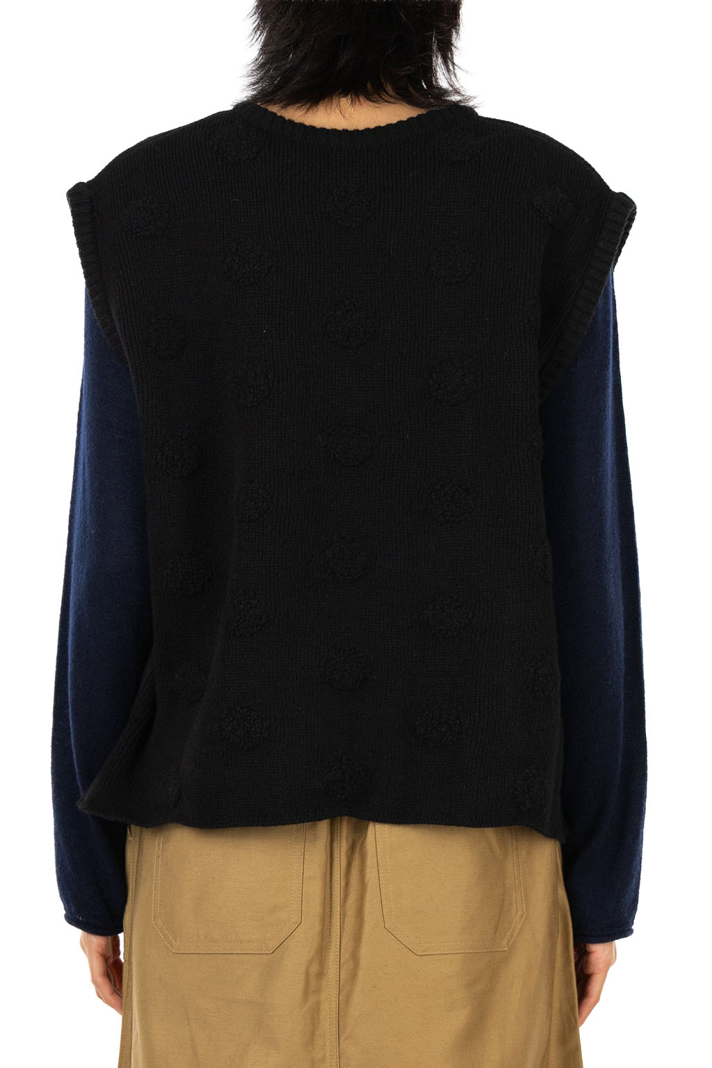 NARU  - Tasmanian Lamb Knit Vest - Black