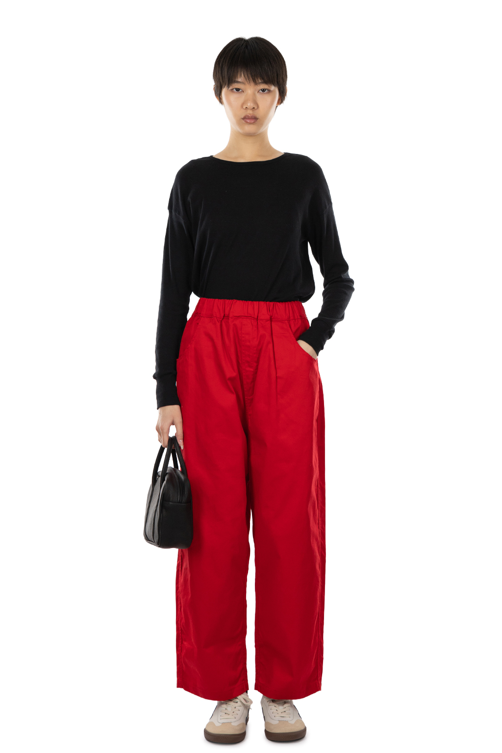 NARU  - Twill Noppo Pants - Red
