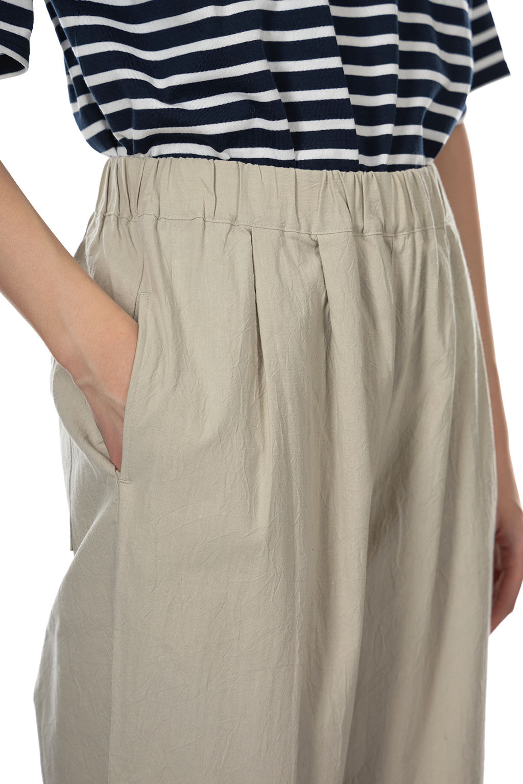 Nachukara - Cotton Daily Pants - Light Grey