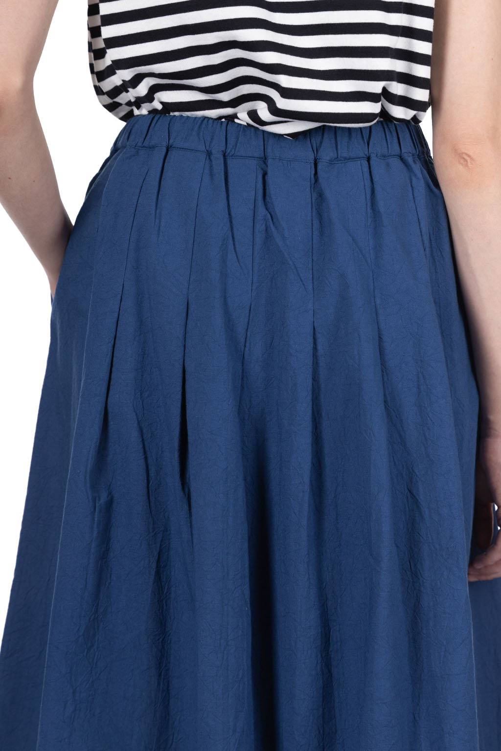 Nachukara - Cotton Gather Skirt - Blue