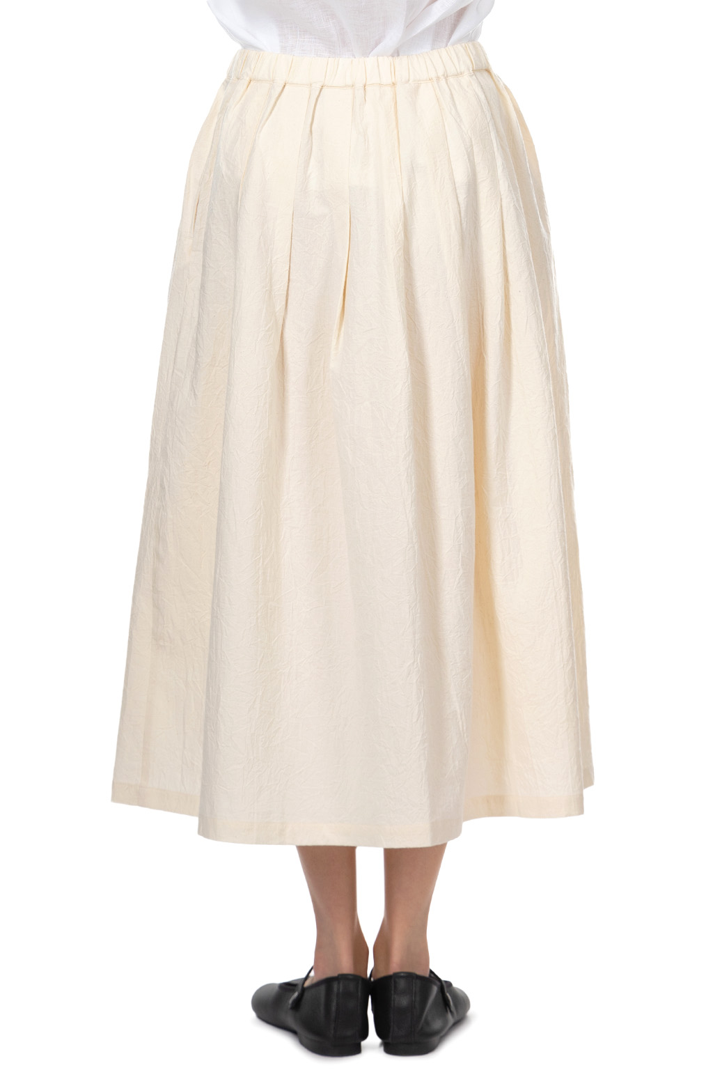 Nachukara - Cotton Gather Skirt - Natural