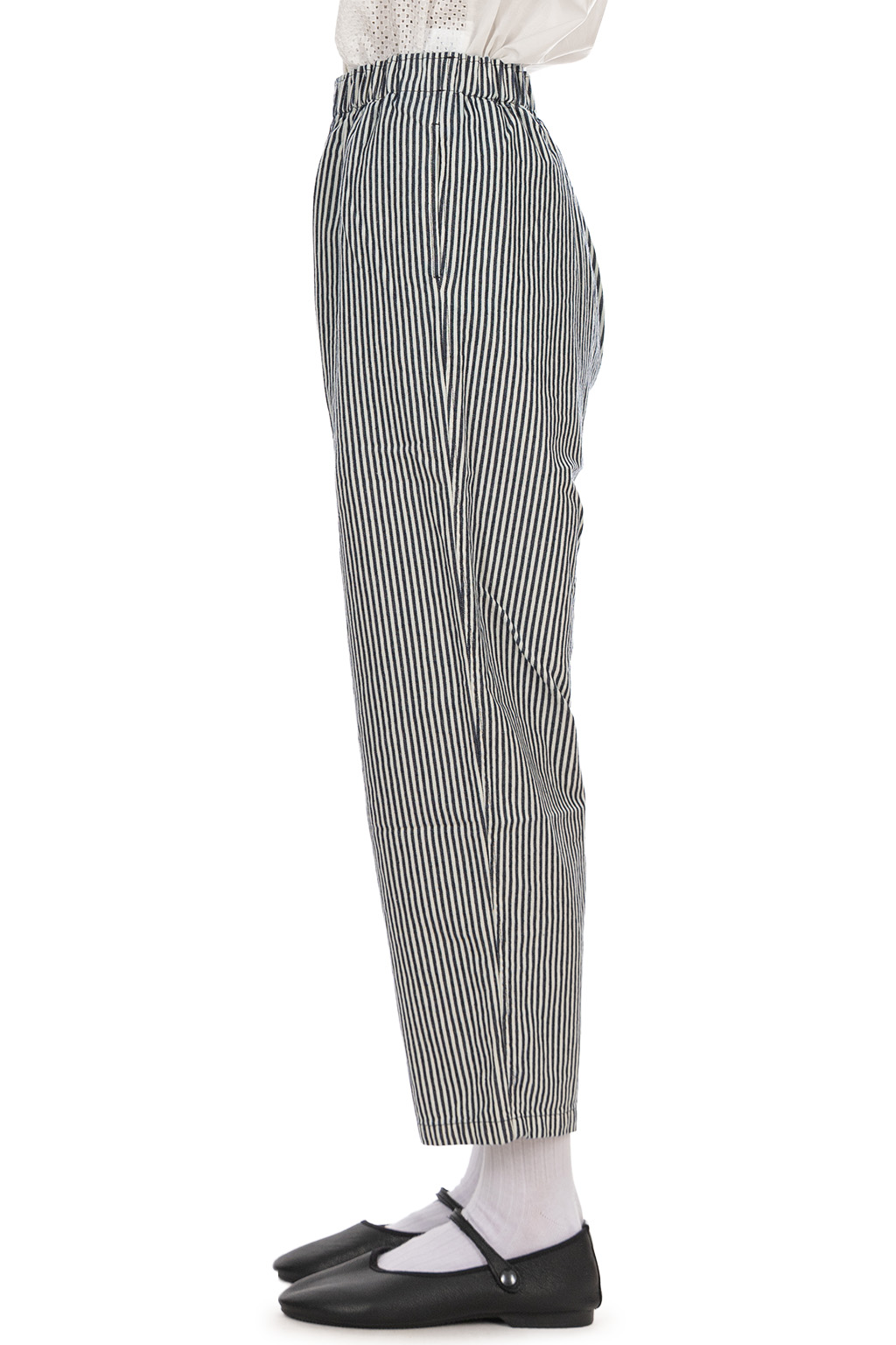 Nachukara - Denim Garment-Washed Tapered Pants