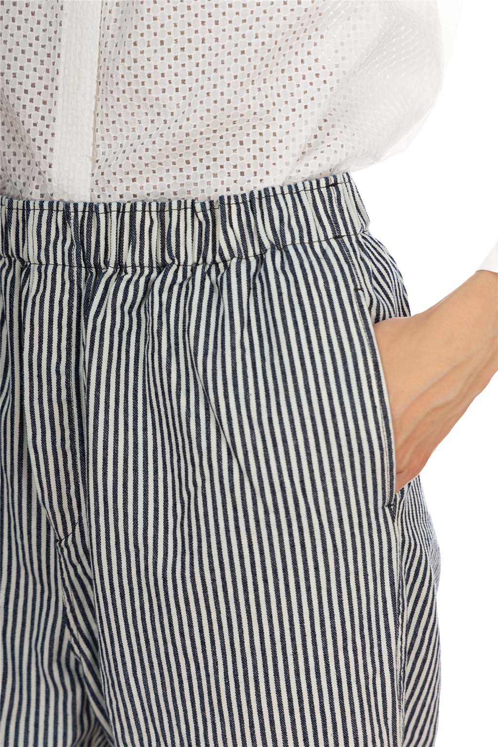 Nachukara - Denim Garment-Washed Tapered Pants