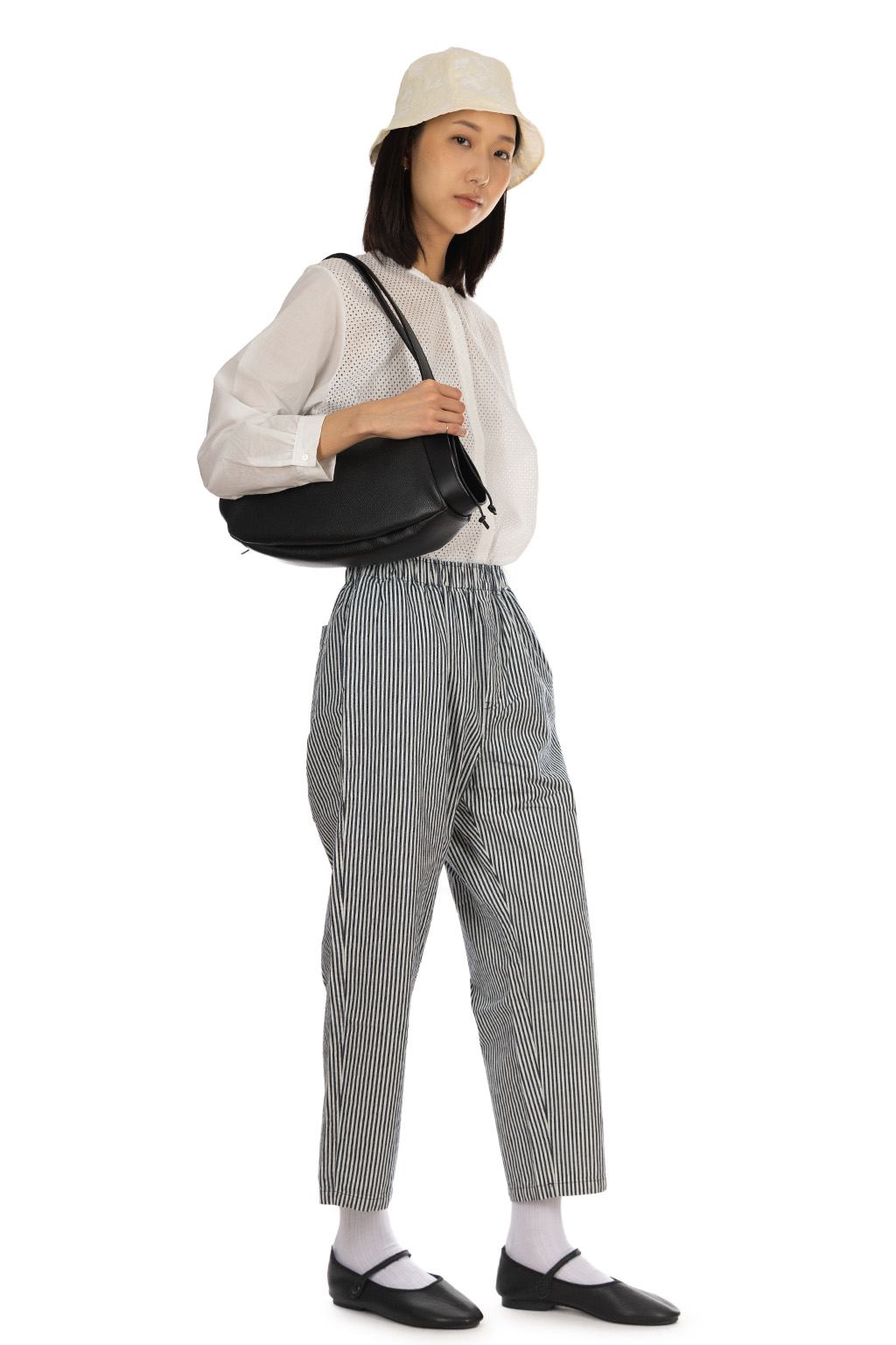 Nachukara - Denim Garment-Washed Tapered Pants