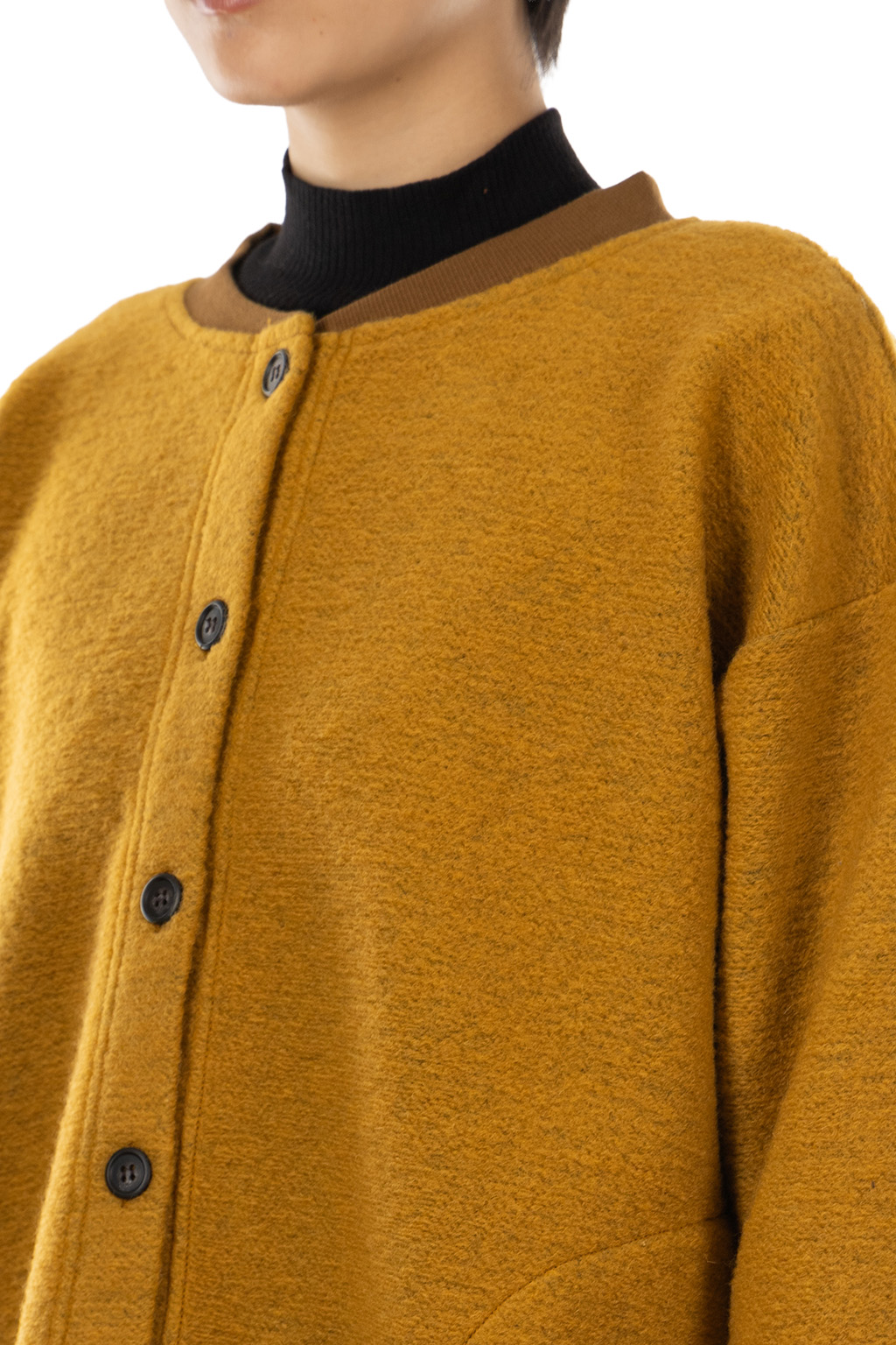 Nachukara - Silver Wool Rib Jacket - Red