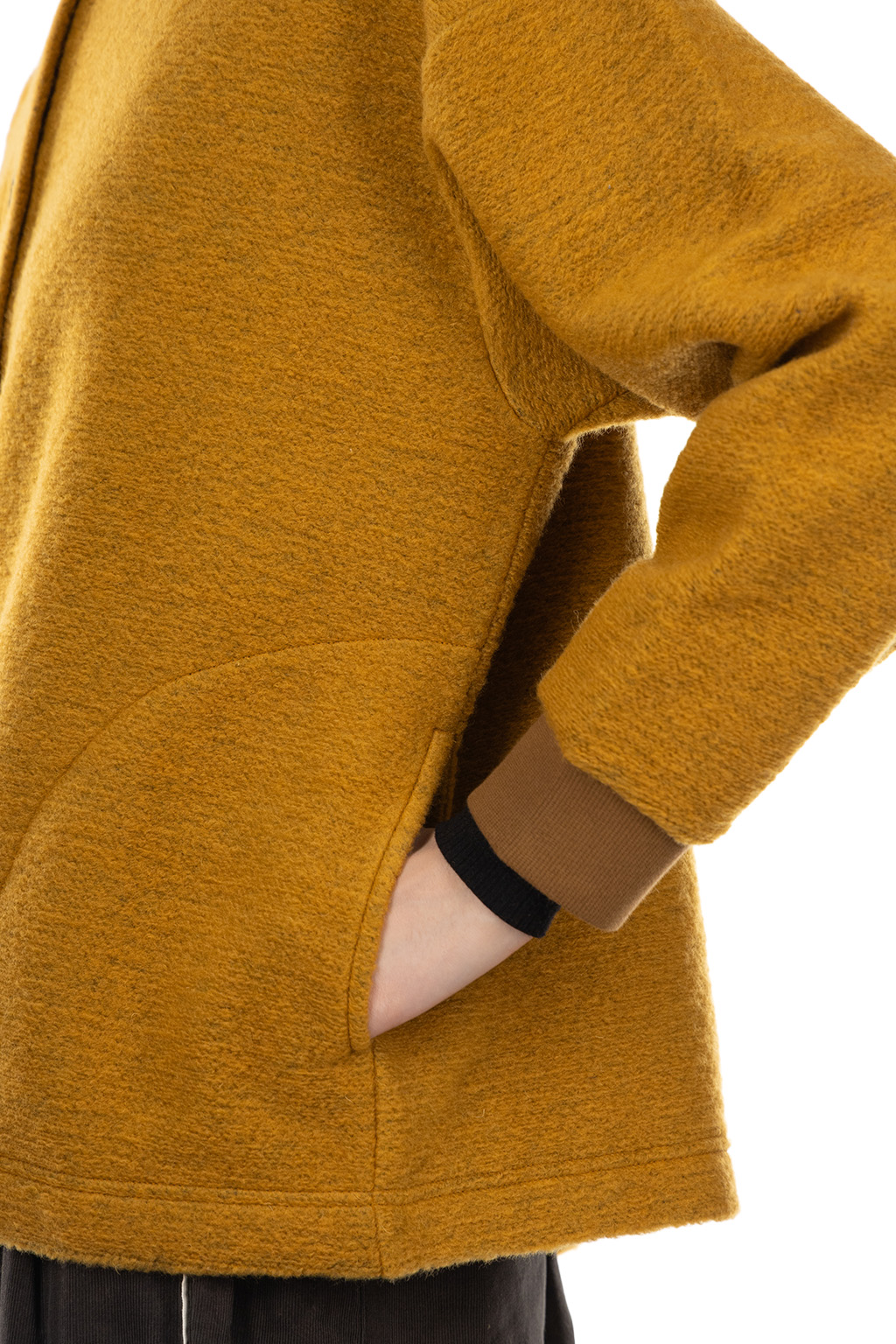 Nachukara - Silver Wool Rib Jacket - Red