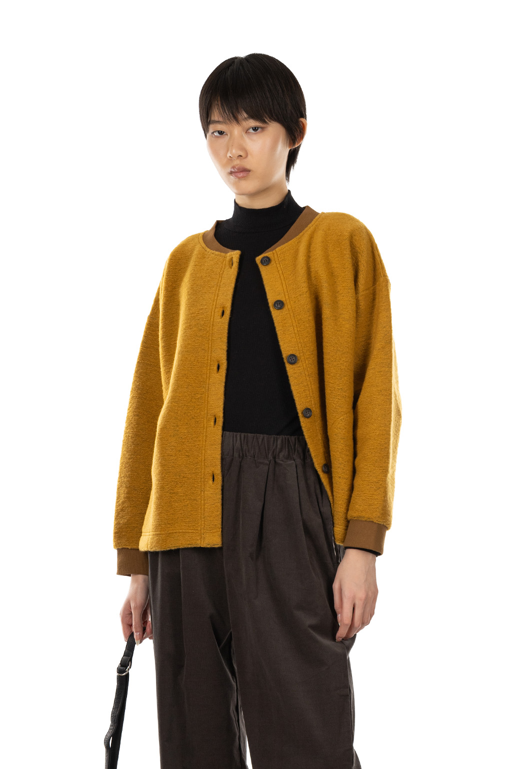 Nachukara - Silver Wool Rib Jacket - Red