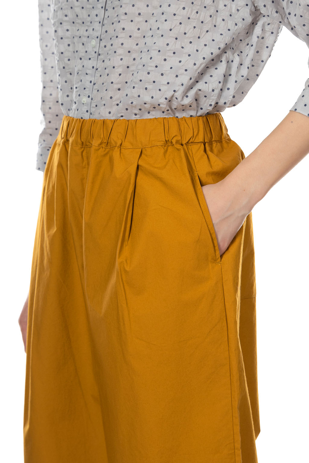 Nachukara - Typewriter Straight Leg Pants - Mustard