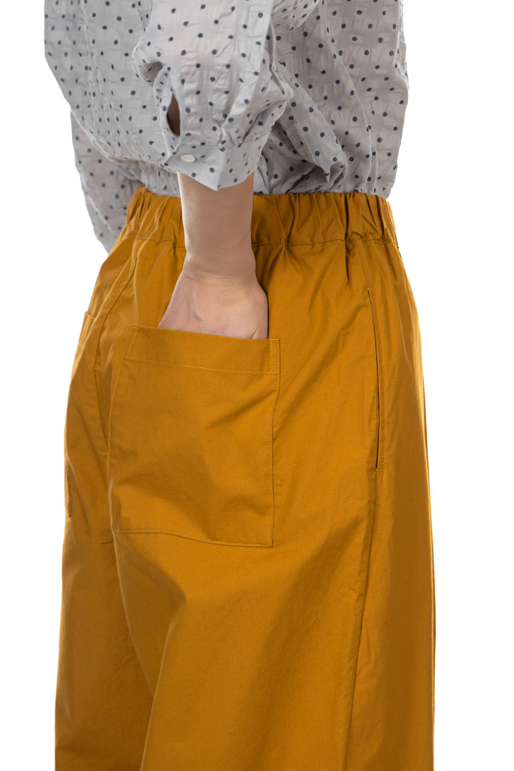 Nachukara - Typewriter Straight Leg Pants - Mustard