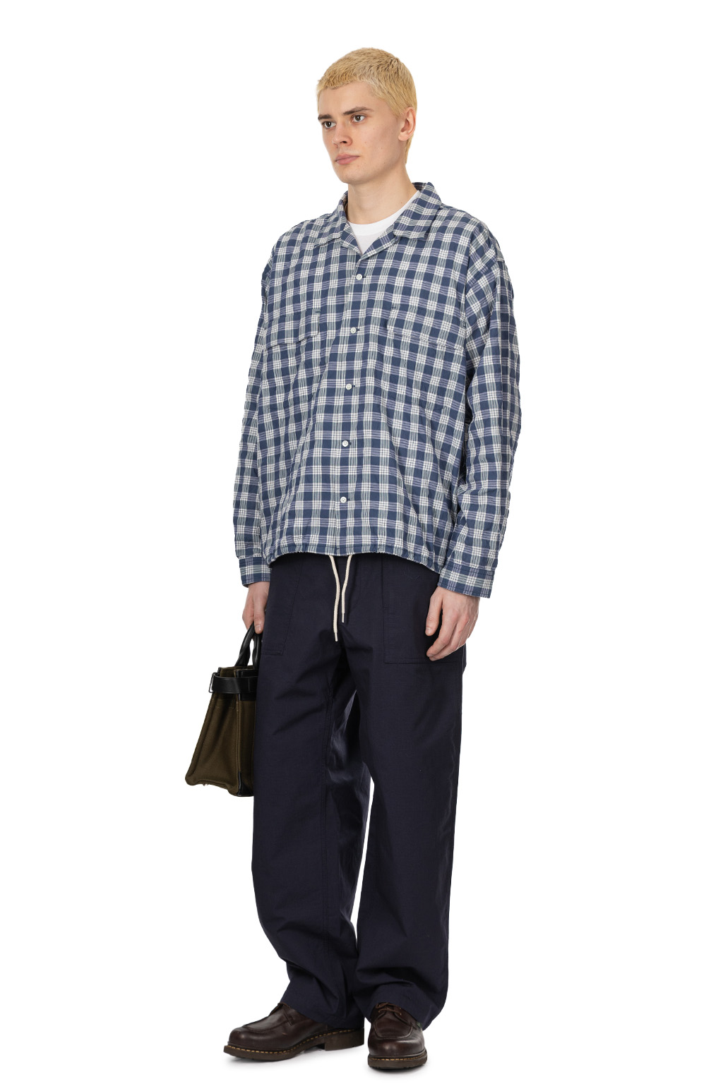Nanamica (NAN) - Palaka Check Shirt - Navy