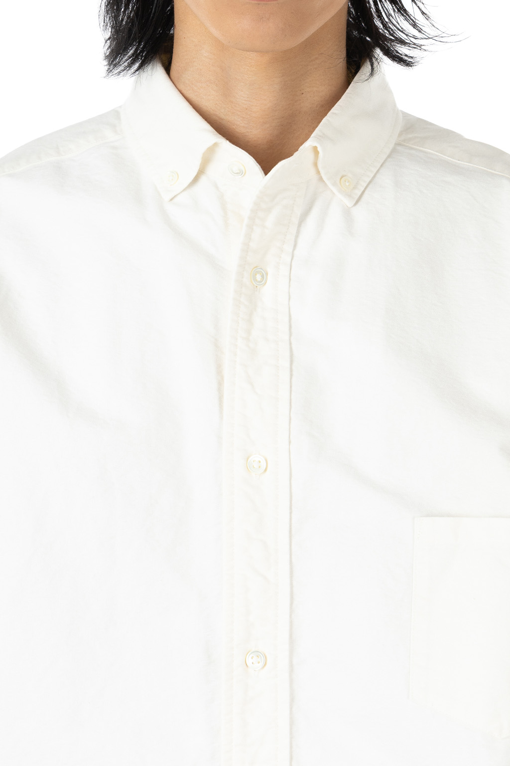 Nigel Cabourn - British Officers Shirt - Type 2 OX - 100-WHT