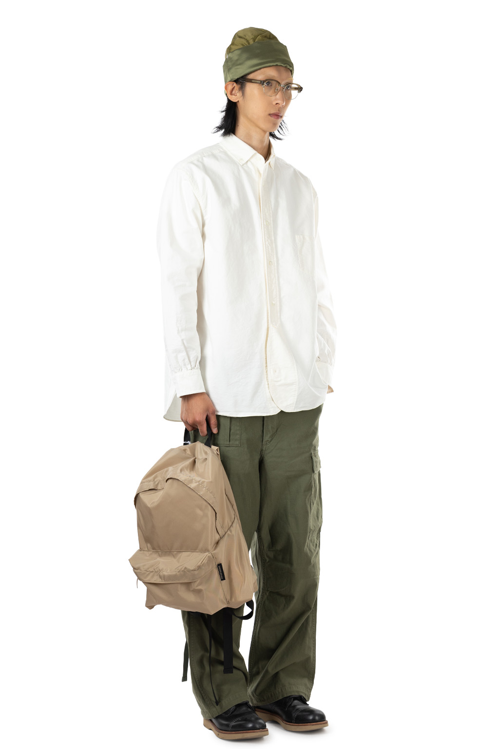 Nigel Cabourn - British Officers Shirt - Type 2 OX - 100-WHT
