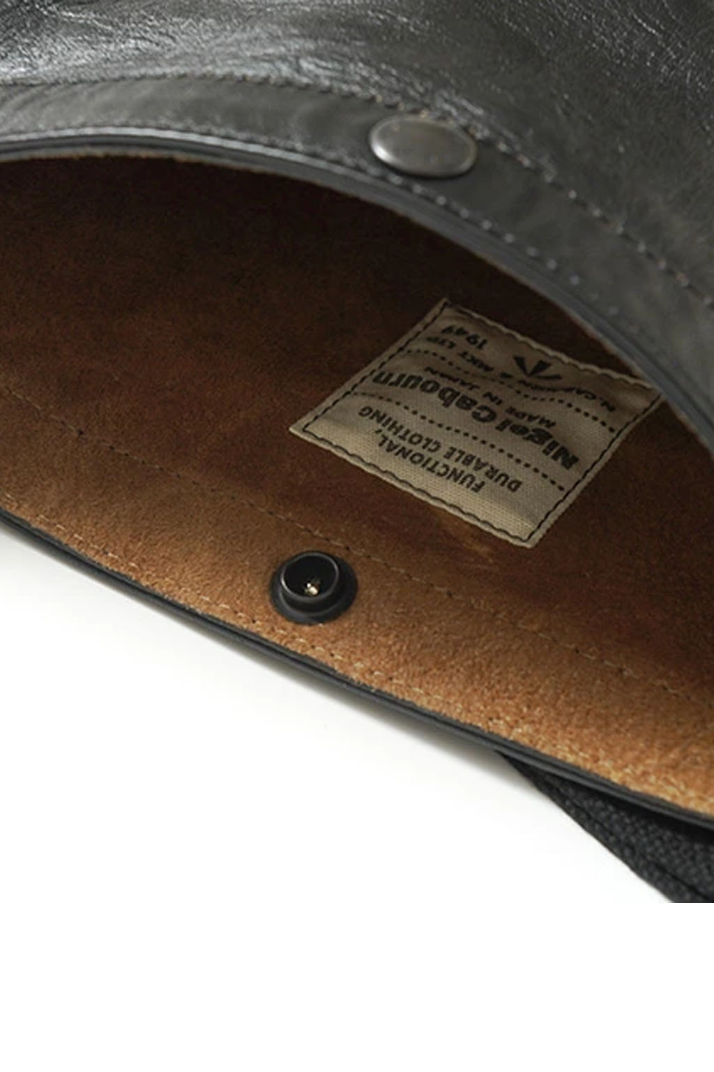 Nigel Cabourn - Mail and Magazine Bag - Brown Core Leather - 110-BLK
