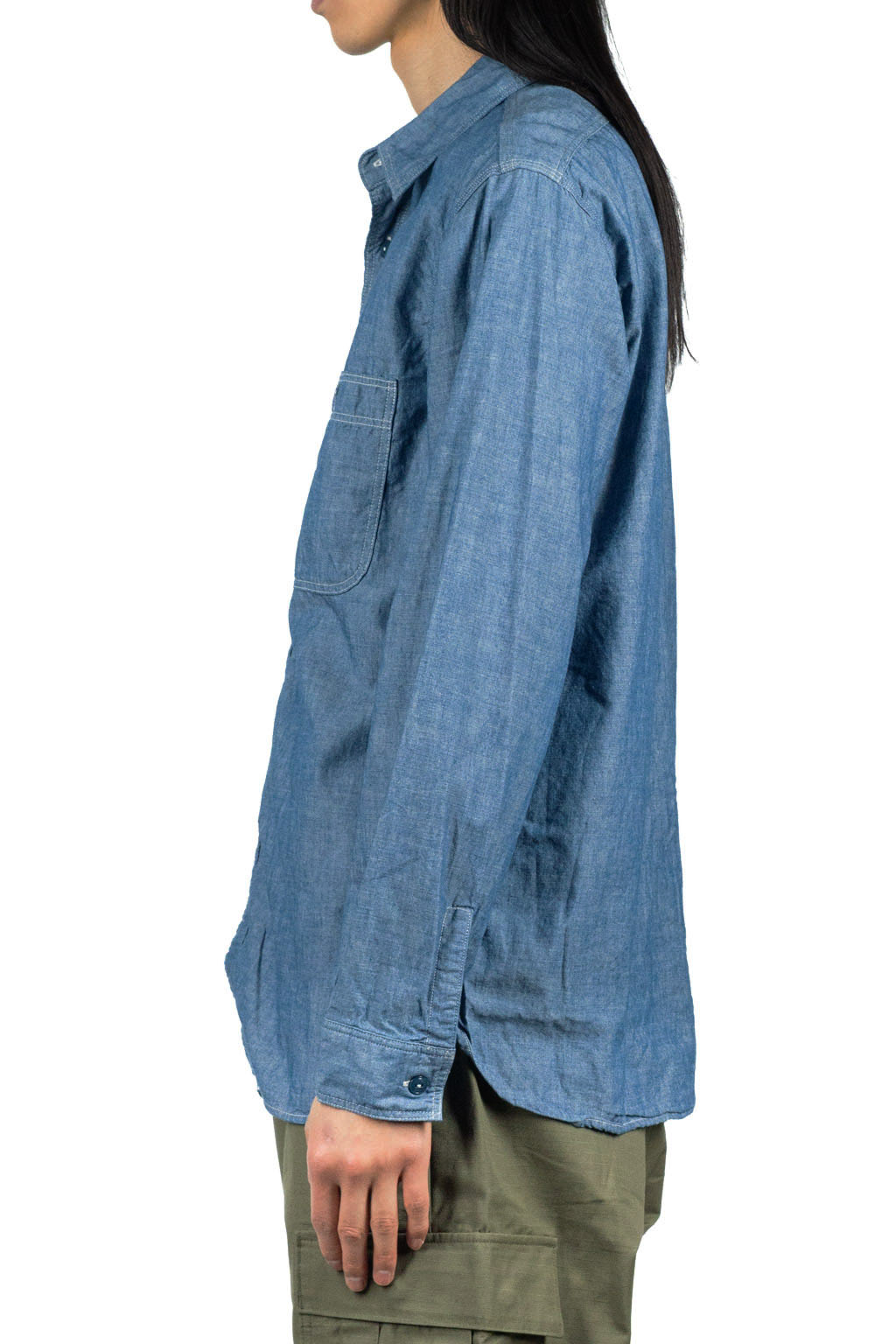 OrSlow Chambray Work Shirt - Chambray